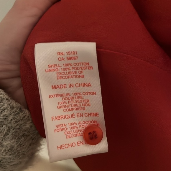 Red Carter Long Sleeve Cut-Out Dress Size M - Picture 5 of 5